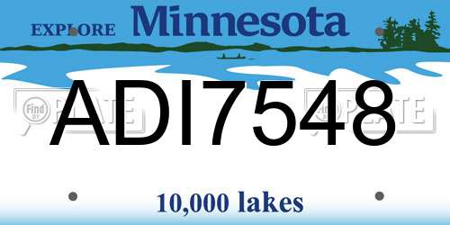 ADI7548 Minnesota License Plate