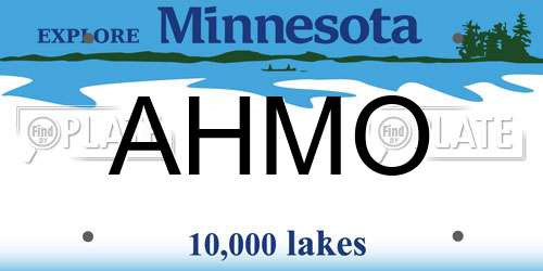 AHMO Minnesota License Plate