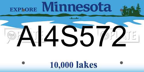 AI4S572 Minnesota License Plate