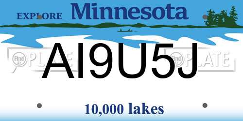 AI9U5J Minnesota License Plate