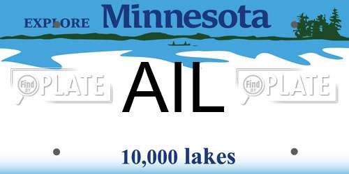 AIL Minnesota License Plate