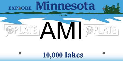 AMI Minnesota License Plate