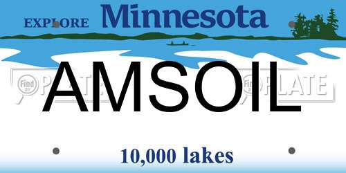 AMSOIL Minnesota License Plate