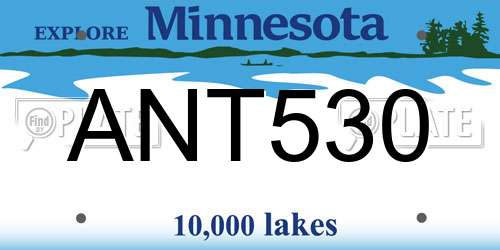 ANT530 Minnesota License Plate
