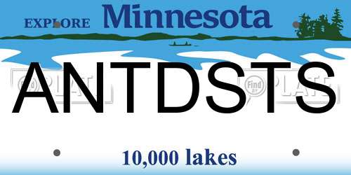 ANTDSTS Minnesota License Plate