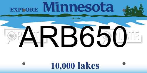 ARB650 Minnesota License Plate