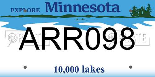 ARR098 Minnesota License Plate
