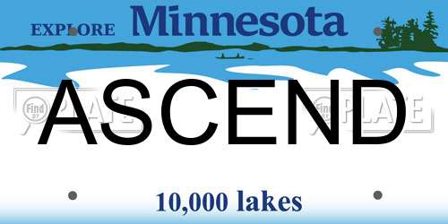 ASCEND Minnesota License Plate