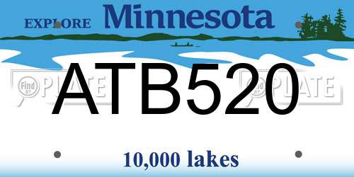 ATB520 Minnesota License Plate