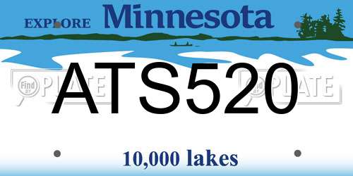 ATS520 Minnesota License Plate