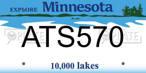 ATS570 Minnesota License Plate