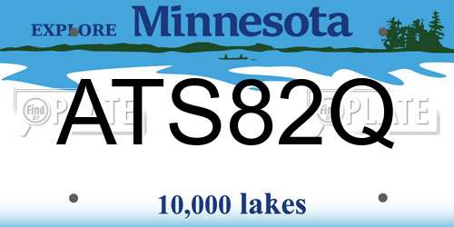 ATS82Q Minnesota License Plate