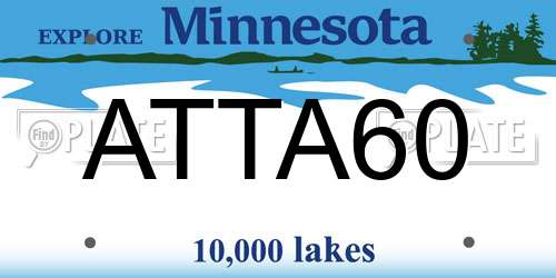 ATTA60 Minnesota License Plate