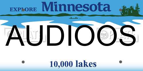 AUDIOOS Minnesota License Plate