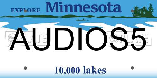 AUDIOS5 Minnesota License Plate