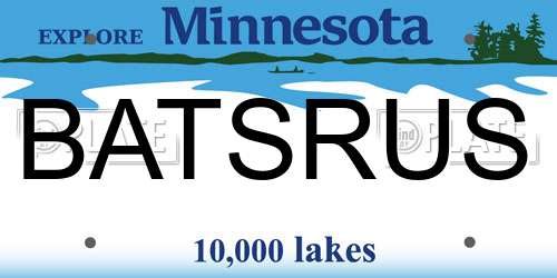 BATSRUS Minnesota License Plate