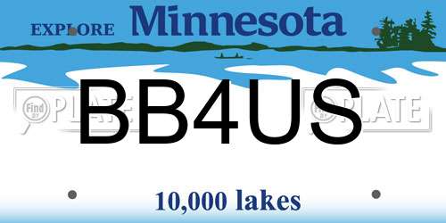 BB4US Minnesota License Plate