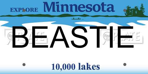 BEASTIE Minnesota License Plate