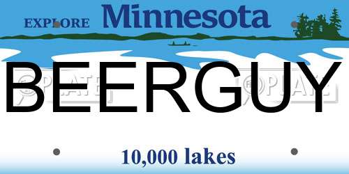 BEERGUY Minnesota License Plate