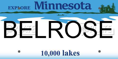BELROSE Minnesota License Plate