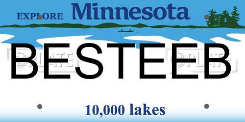 BESTEEB Minnesota License Plate