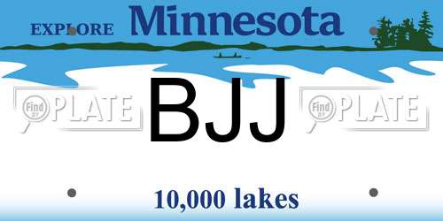 BJJ Minnesota License Plate
