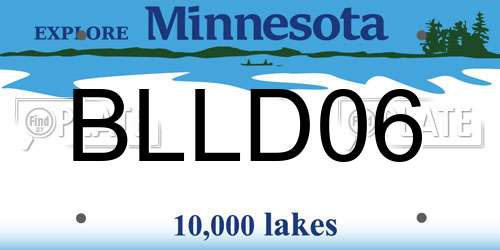BLLD06 Minnesota License Plate