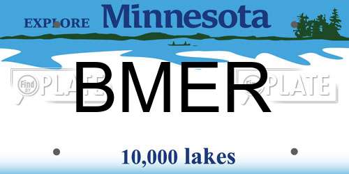 BMER Minnesota License Plate