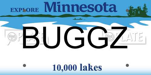 BUGGZ Minnesota License Plate