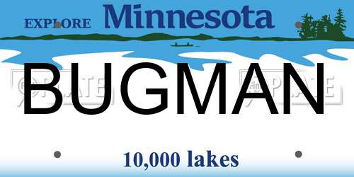 BUGMAN Minnesota License Plate