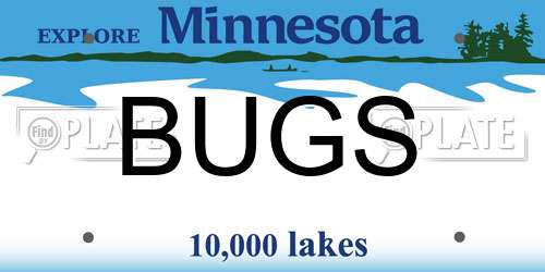 BUGS Minnesota License Plate