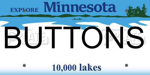 BUTTONS Minnesota License Plate