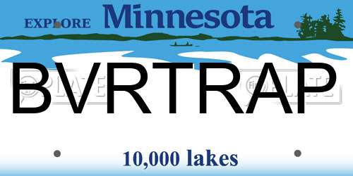 BVRTRAP Minnesota License Plate