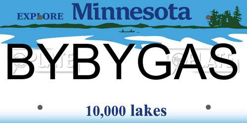 BYBYGAS Minnesota License Plate