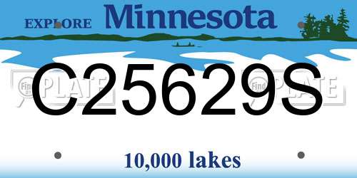 C25629S Minnesota License Plate