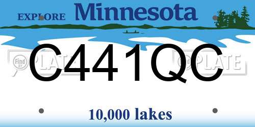 C441QC Minnesota License Plate