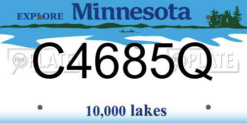 C4685Q Minnesota License Plate