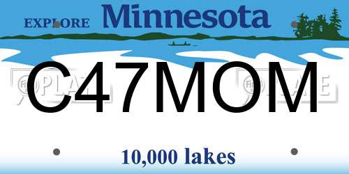 C47MOM Minnesota License Plate