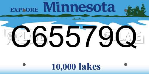 C65579Q Minnesota License Plate