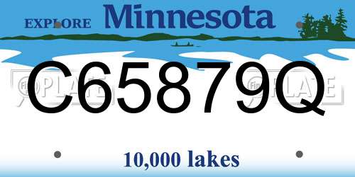 C65879Q Minnesota License Plate