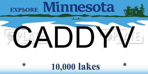CADDYV Minnesota License Plate