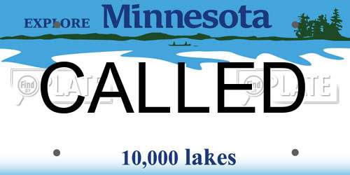 CALLED Minnesota License Plate