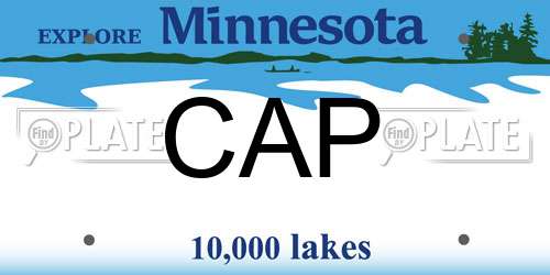 CAP Minnesota License Plate