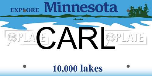 CARL Minnesota License Plate