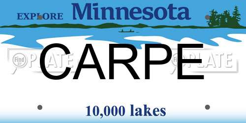 CARPE Minnesota License Plate