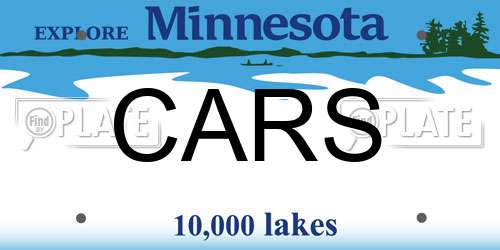 CARS Minnesota License Plate