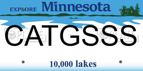 CATGSSS Minnesota License Plate