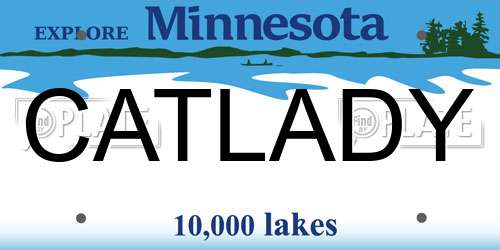 CATLADY Minnesota License Plate
