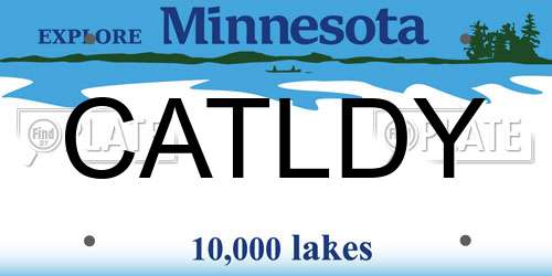 CATLDY Minnesota License Plate