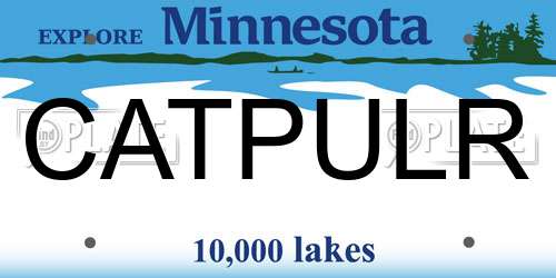 CATPULR Minnesota License Plate